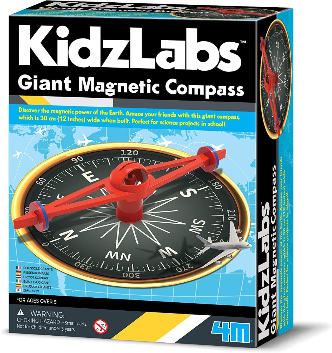 Buy 4M Kidzlabs Giant Magnetic Compass Making Kit | Yallatoys.com
