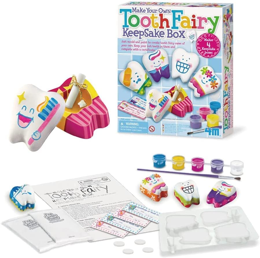 Buy 4M Make Your Own Tooth Fairy Keepsake Box Crafting Kit | Yallatoys.com