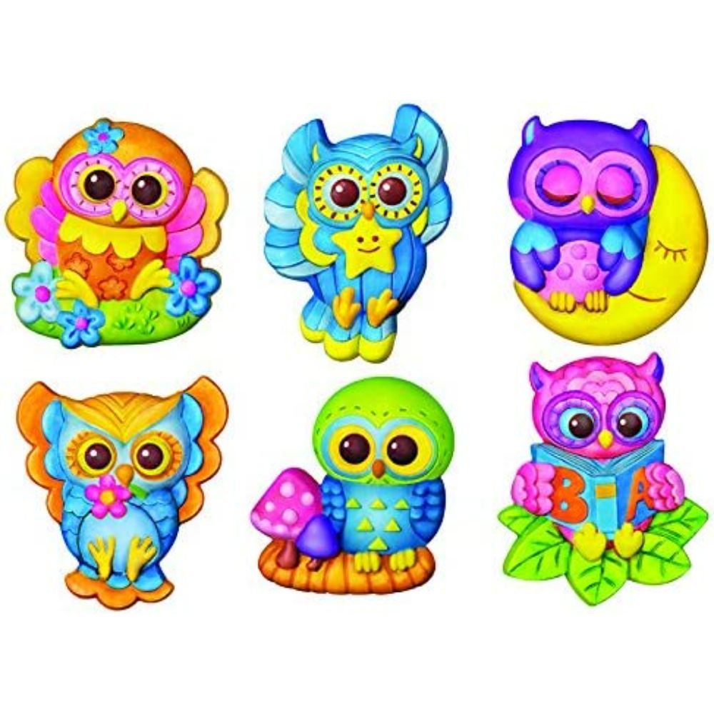 Buy 4M Mould Paint Glow Owls | Yallatoys.com