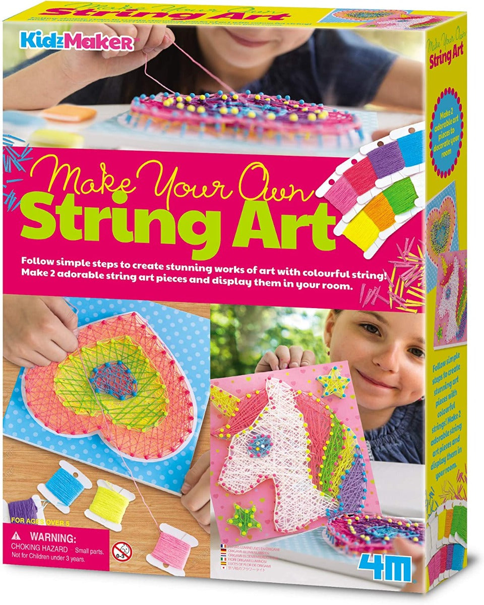 Buy 4M Make Your Own String Art Multi Colour | Yallatoys.com