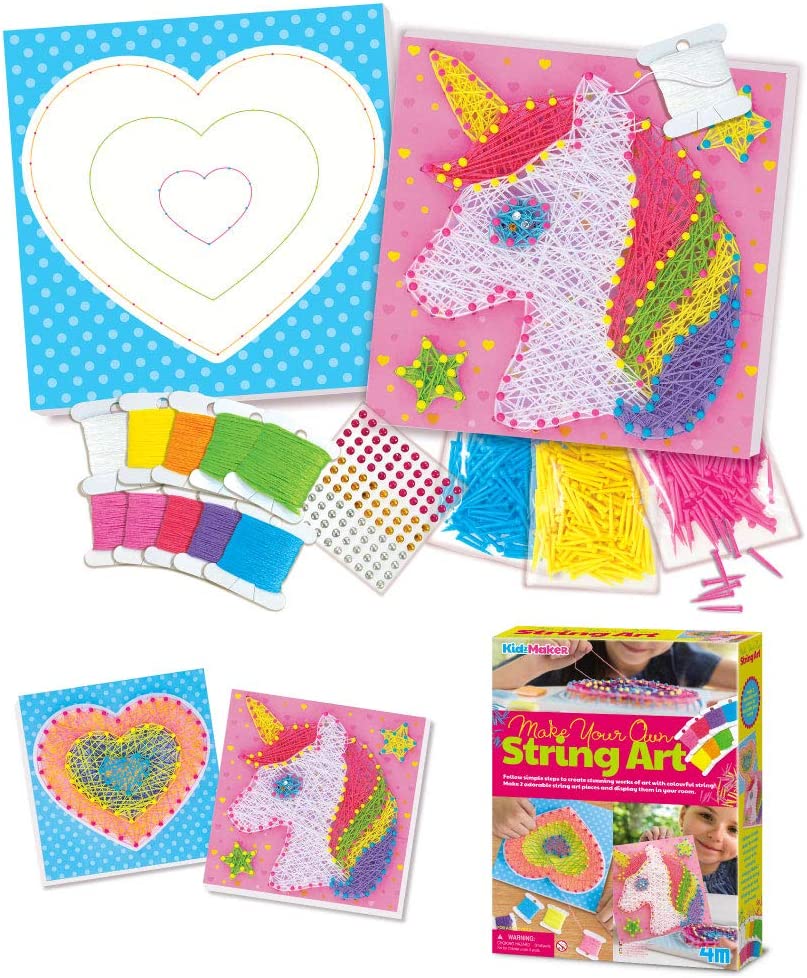 Buy 4M Make Your Own String Art Multi Colour | Yallatoys.com