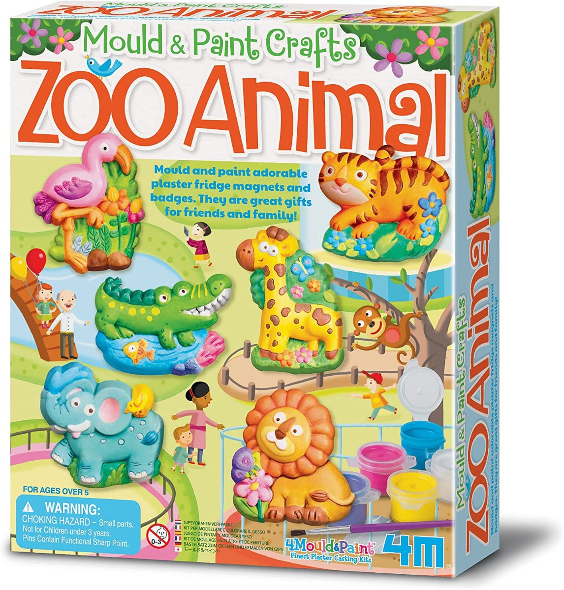 Buy 4M Mould & Paint-Zoo Animal Paint Kit | Yallatoys.com