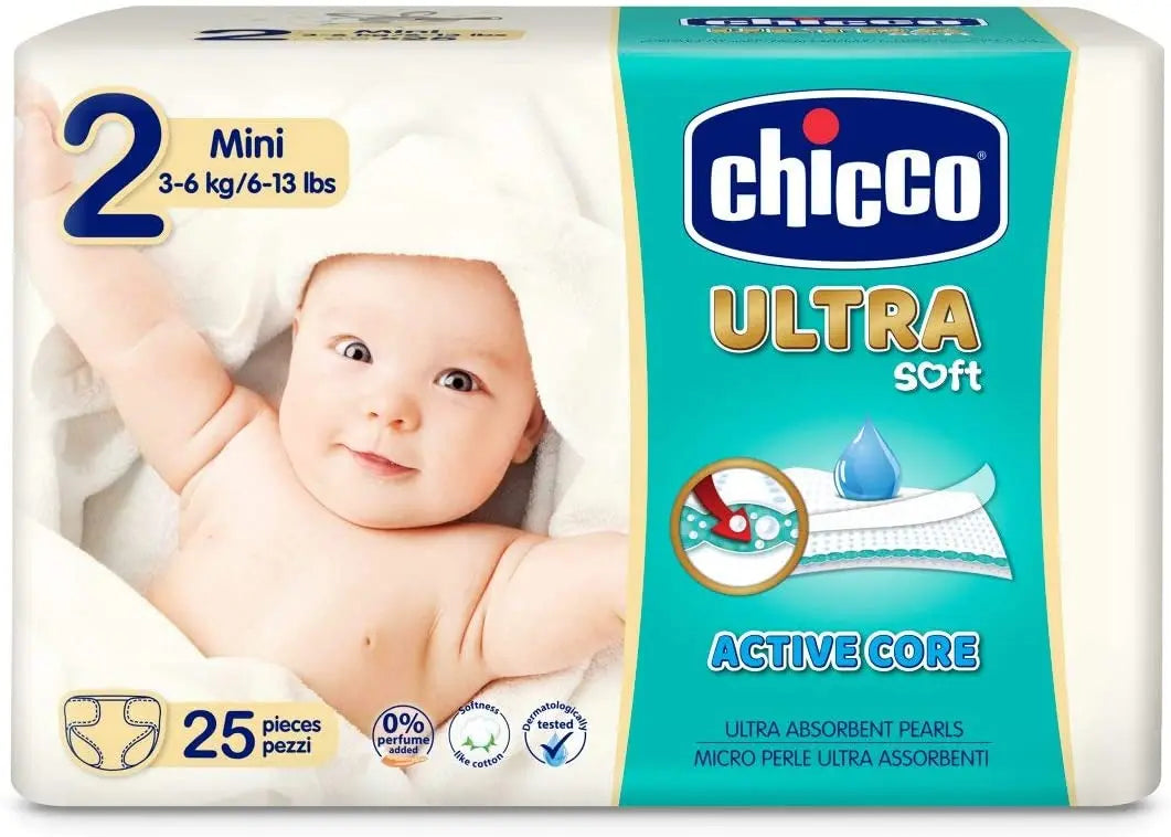 Chicco Diaper Ultra Chicco Mini 25 X 10 Chicco Yallatoys