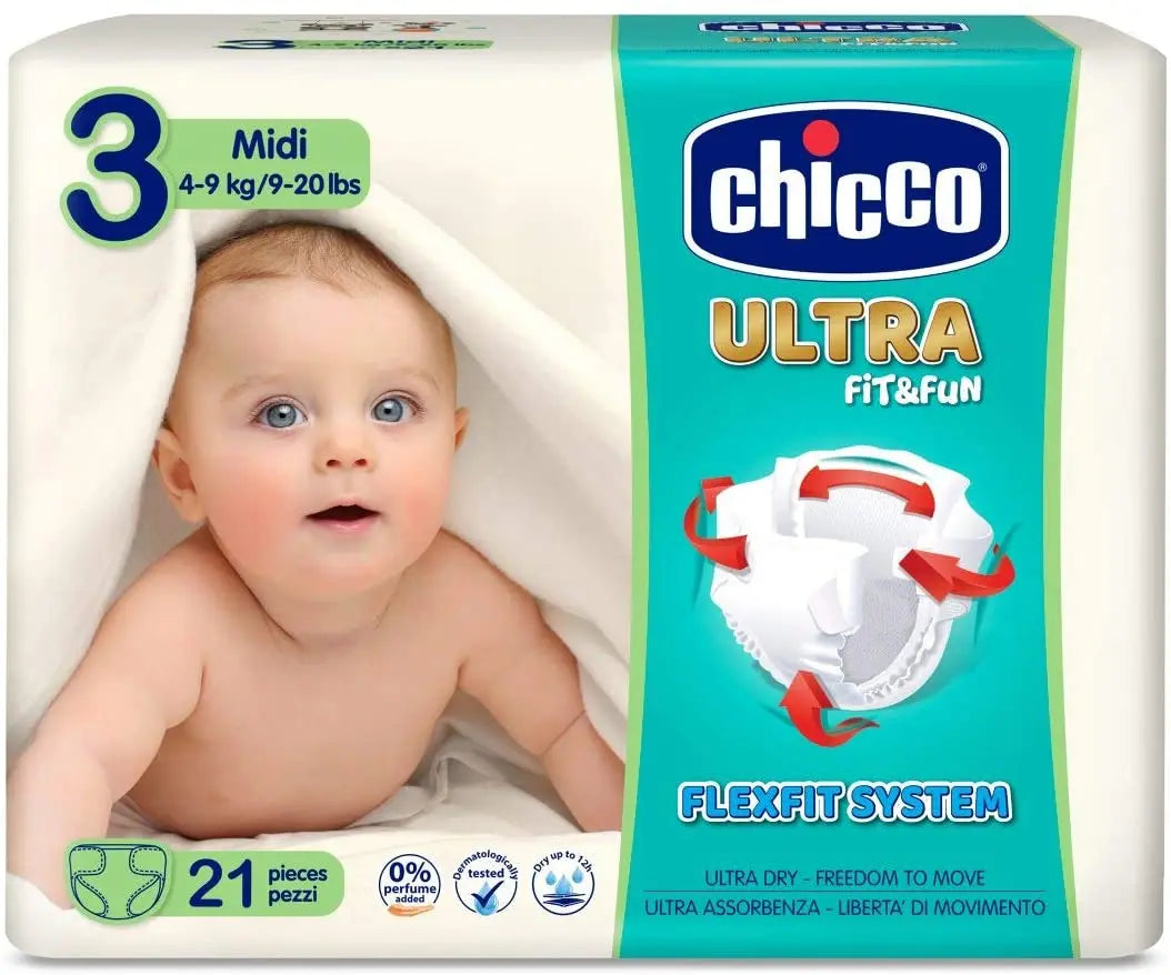 Chicco Diaper Ultra Chicco Midi 21 X 10 Chicco Yallatoys