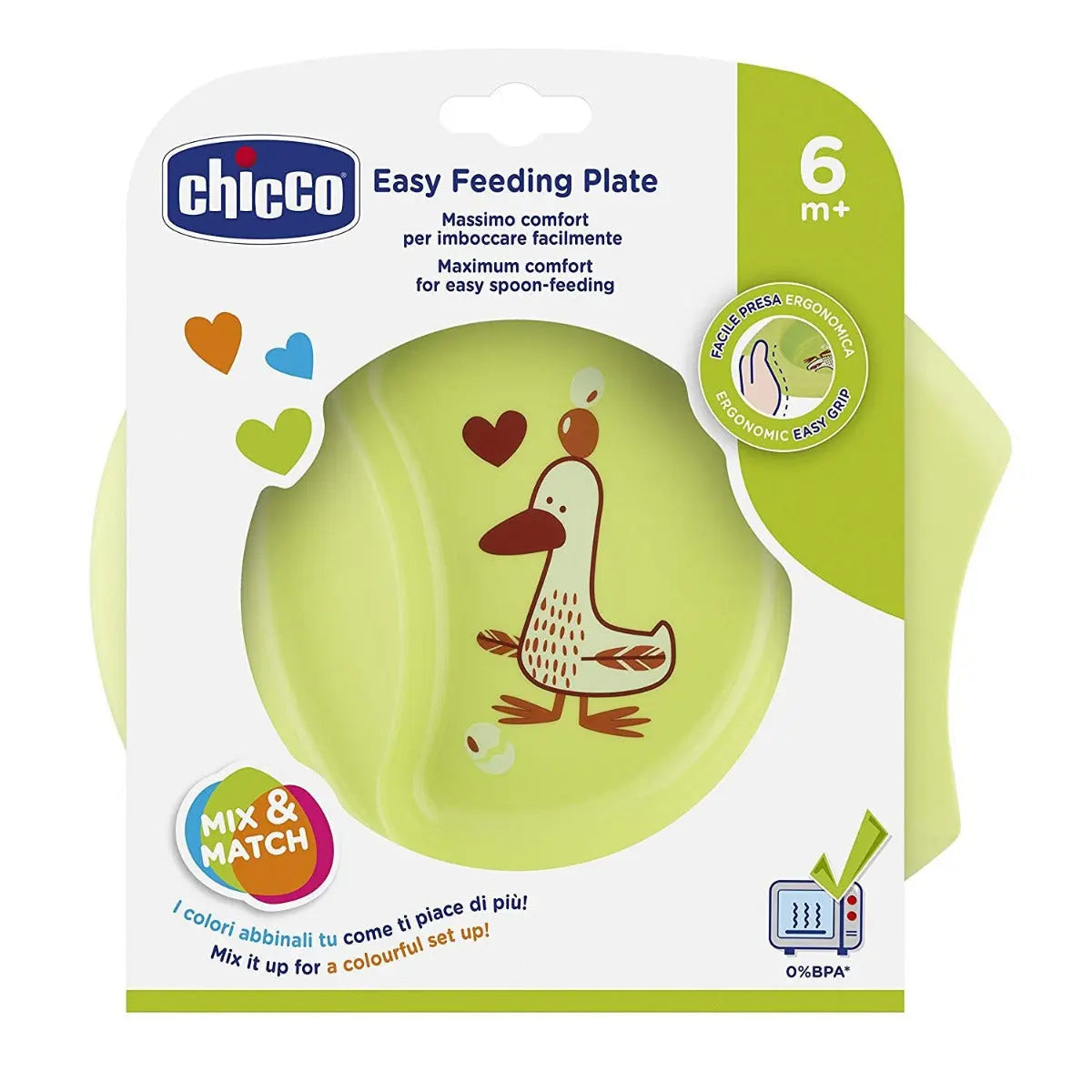 Chicco Easy Feeding Plate 6M+ Chicco Yallatoys