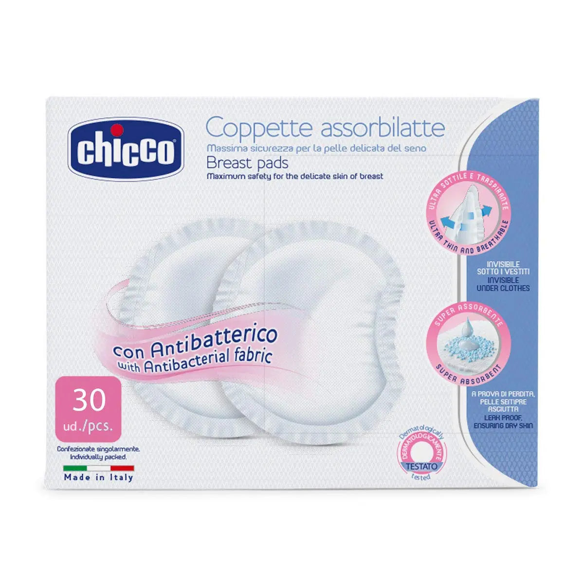 Breast Pads 30 Pcs Chicco Yallatoys