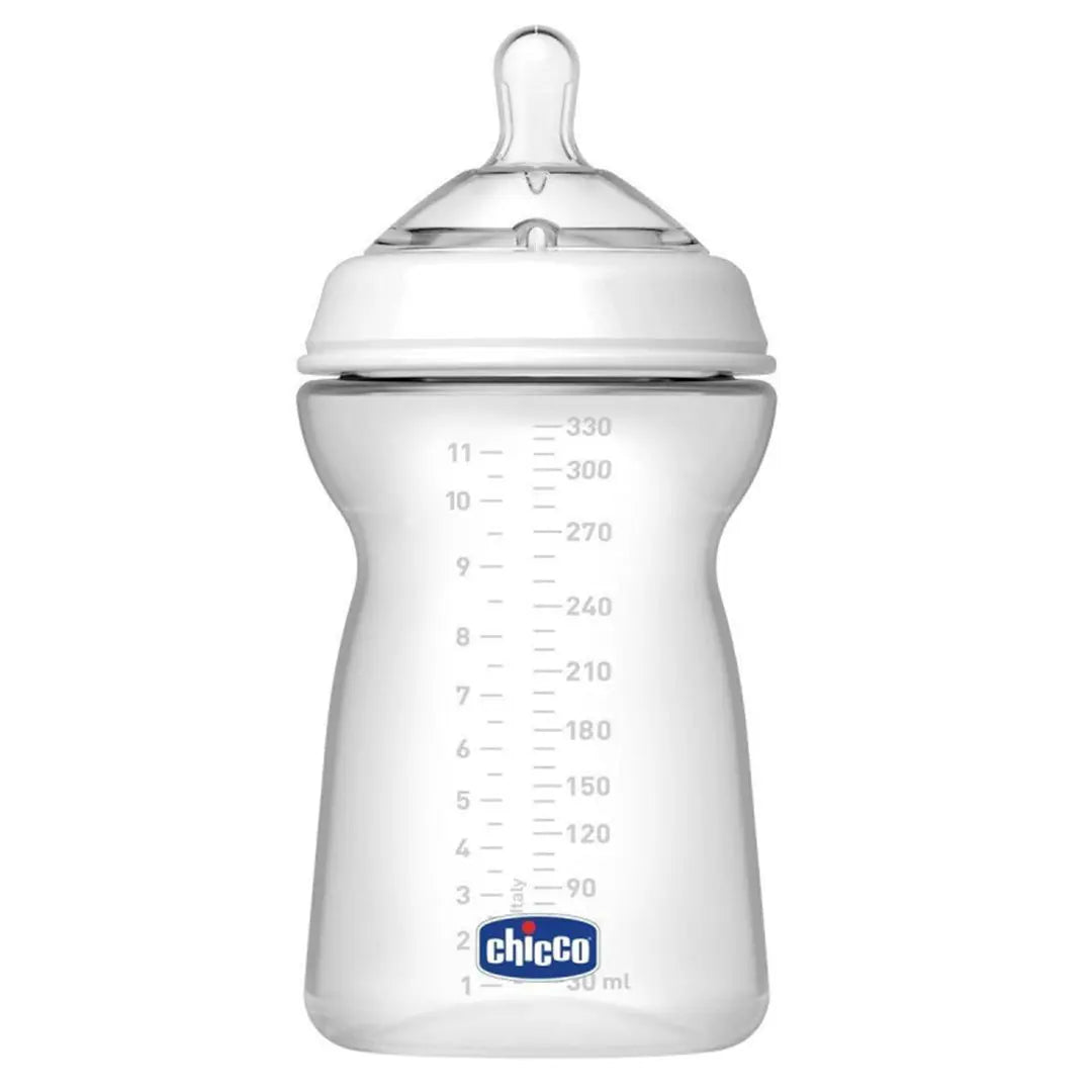 Chicco Feeding Bottle Natural Feeling 6month+ 330ML Fast Flow Chicco