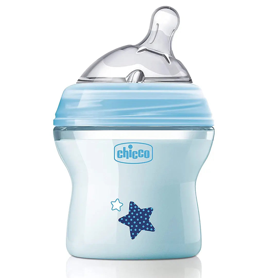 Chicco Natural Feeling Feeding 150ML Bottle Blue Yallamomz
