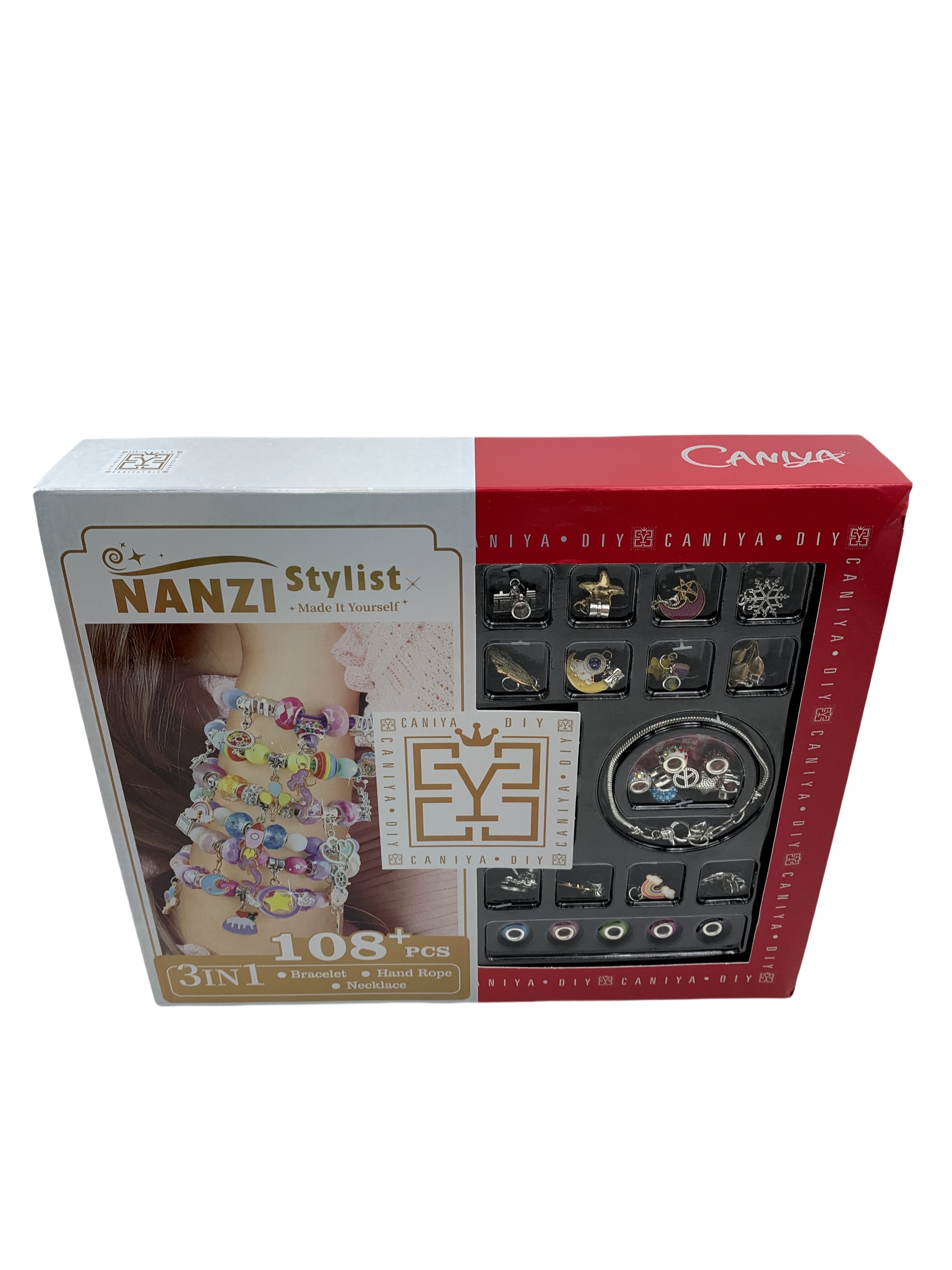 Caniya 3 in 1 DIY Beads Jewelry Making Kit with Jewelry Gift Box Caniya Yallatoys