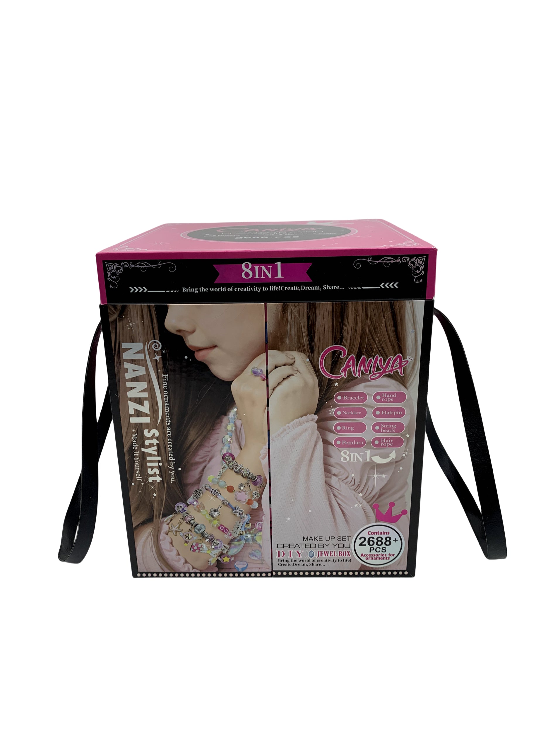 Caniya 8 in 1 DIY Beads Jewelry Making Kit with Jewelry Box Caniya Yallatoys