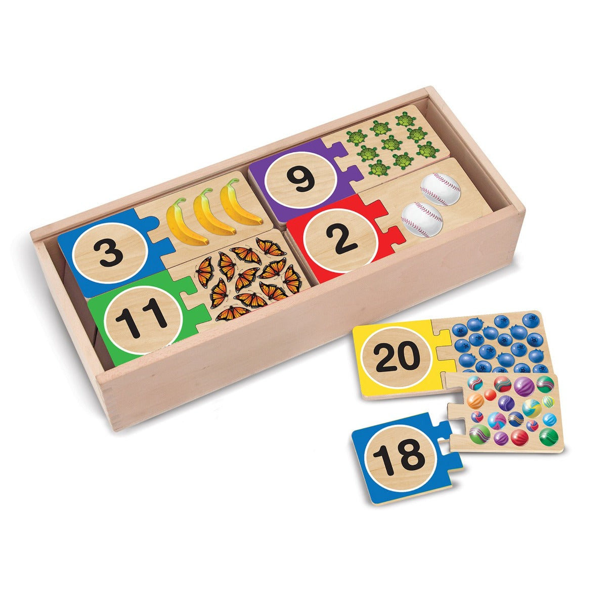 Buy Melissa & Doug Self-Correcting Number Puzzle Multi Colour | Yallatoys.com