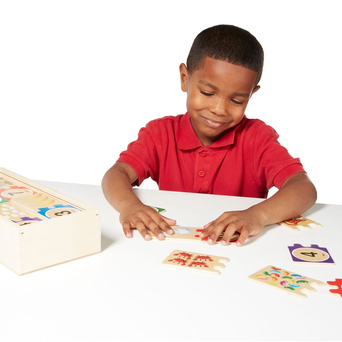 Buy Melissa & Doug Self-Correcting Number Puzzle Multi Colour | Yallatoys.com