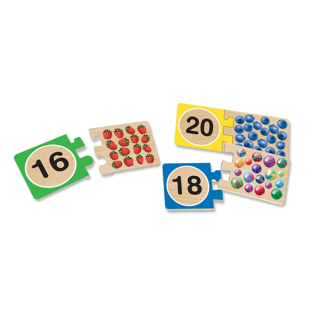 Buy Melissa & Doug Self-Correcting Number Puzzle Multi Colour | Yallatoys.com