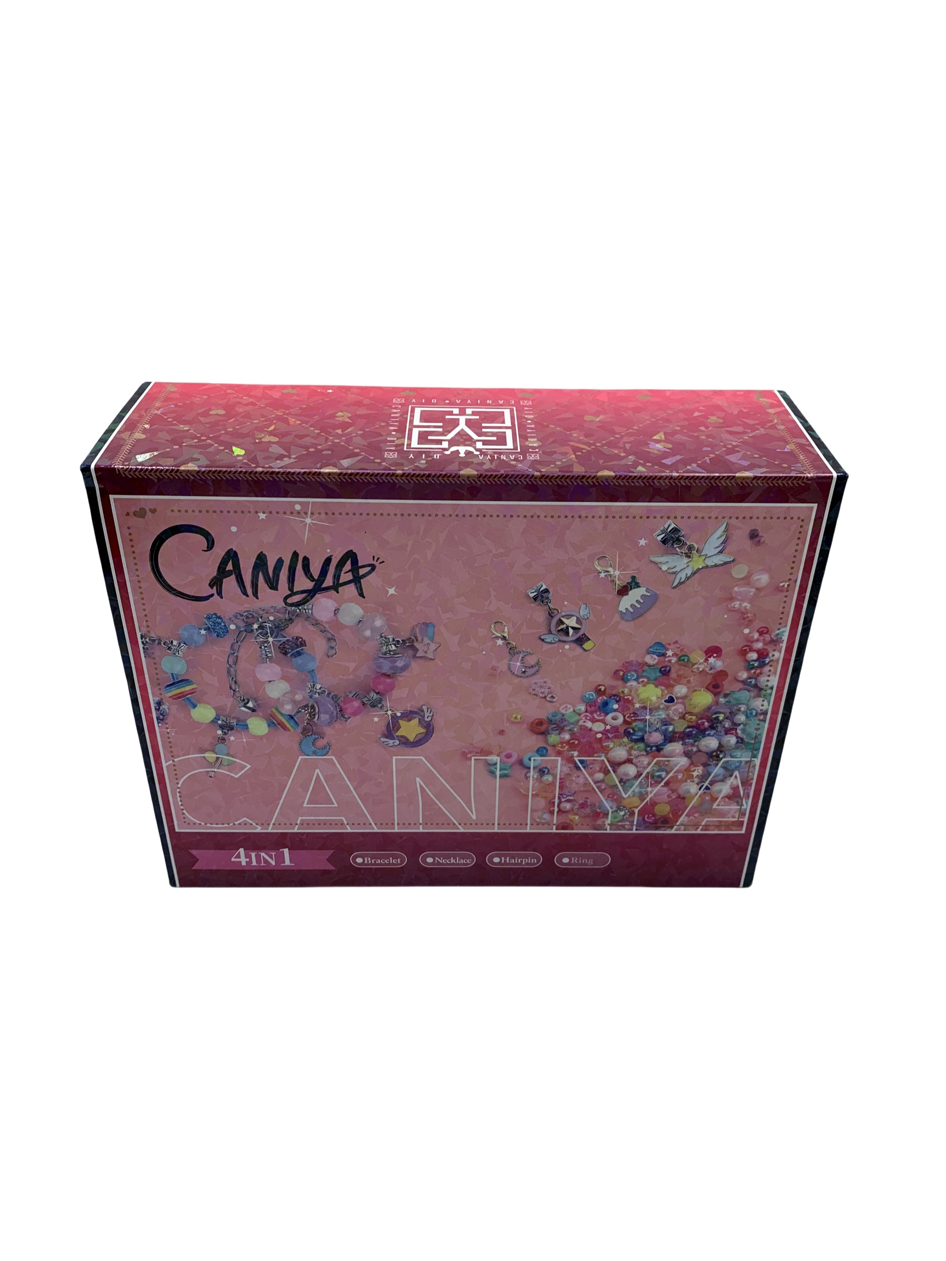 Caniya 4 in 1 DIY Beads Jewelry Making Kit with Book Shaped Box Caniya Yallatoys