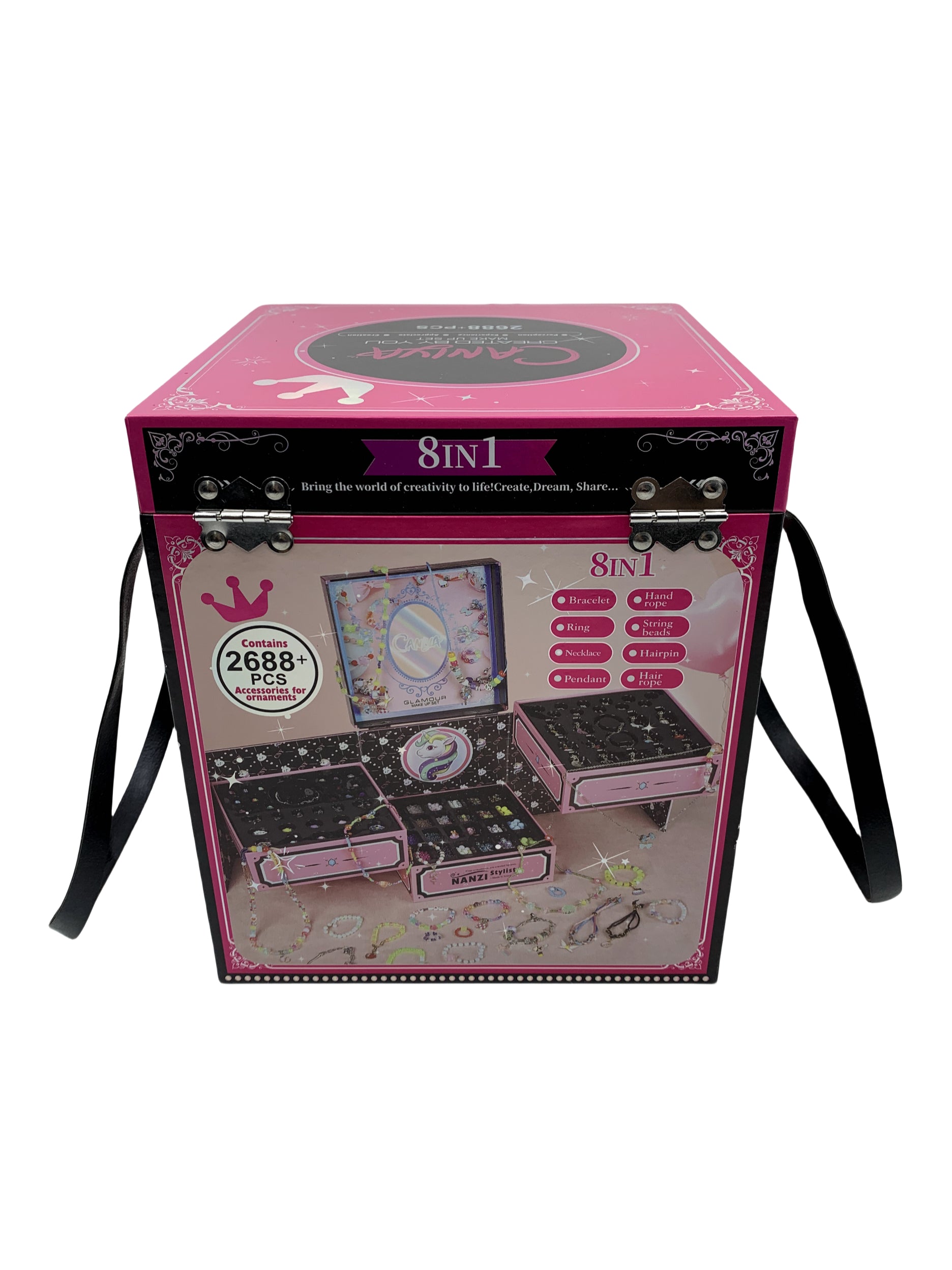 Caniya 8 in 1 DIY Beads Jewelry Making Kit with Jewelry Box Caniya Yallatoys