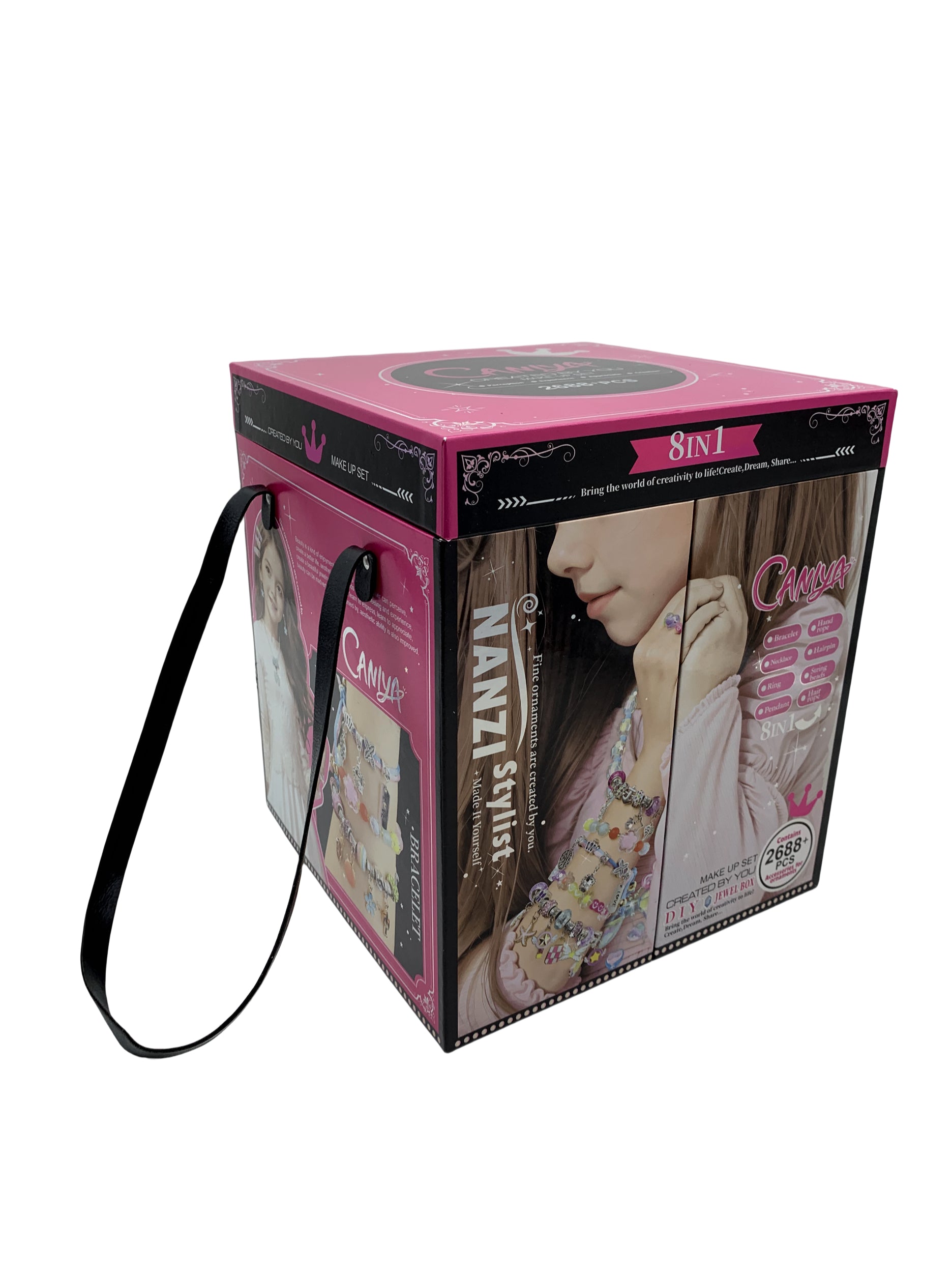 Caniya 8 in 1 DIY Beads Jewelry Making Kit with Jewelry Box Caniya Yallatoys