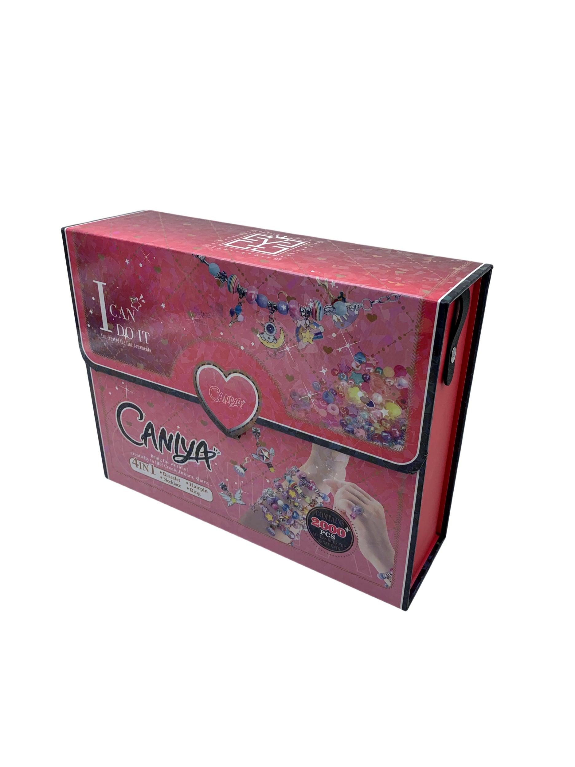 Caniya 4 in 1 DIY Beads Jewelry Making Kit with Book Shaped Box Caniya Yallatoys