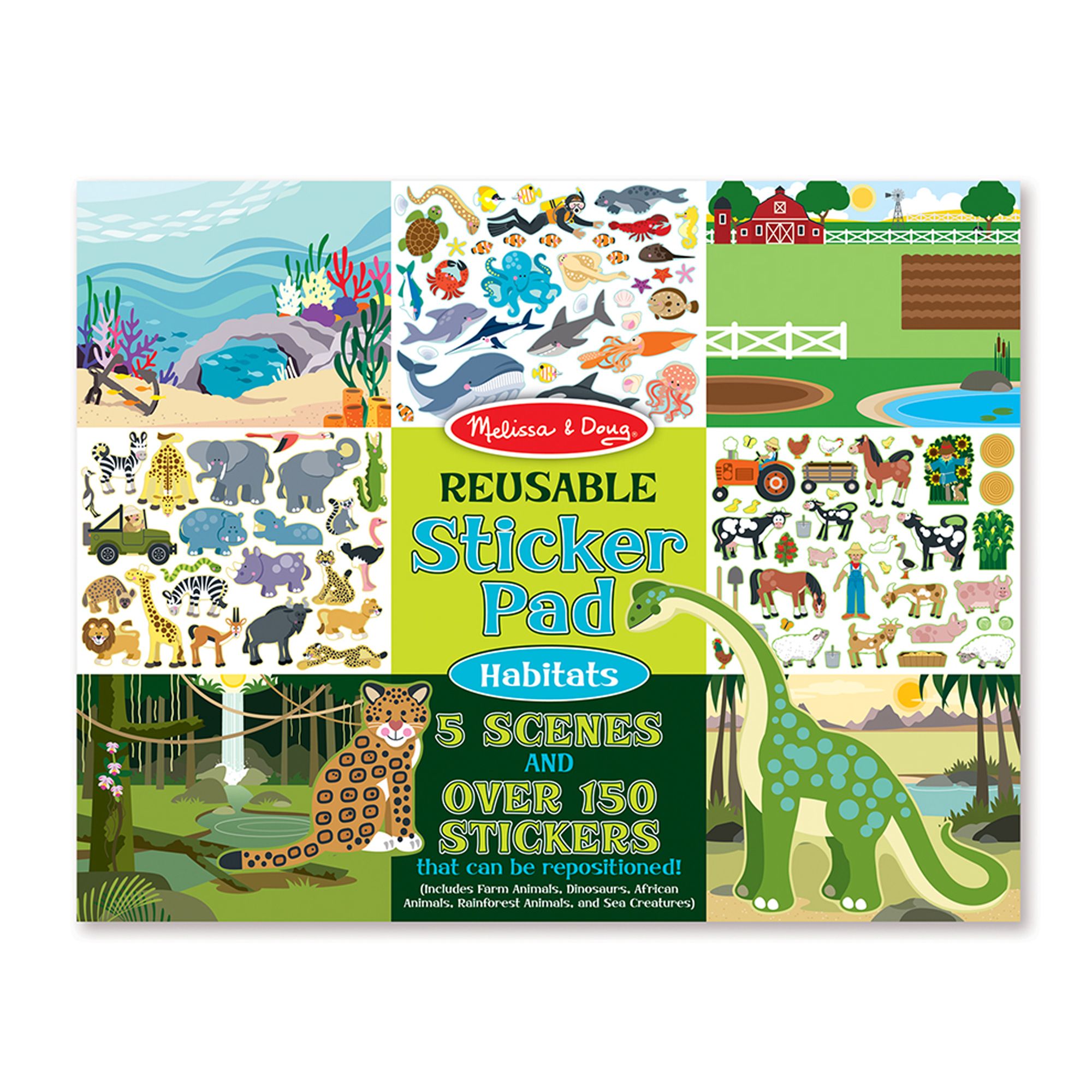 Buy Reusable Sticker Pad - Habitats | Yallatoys.com