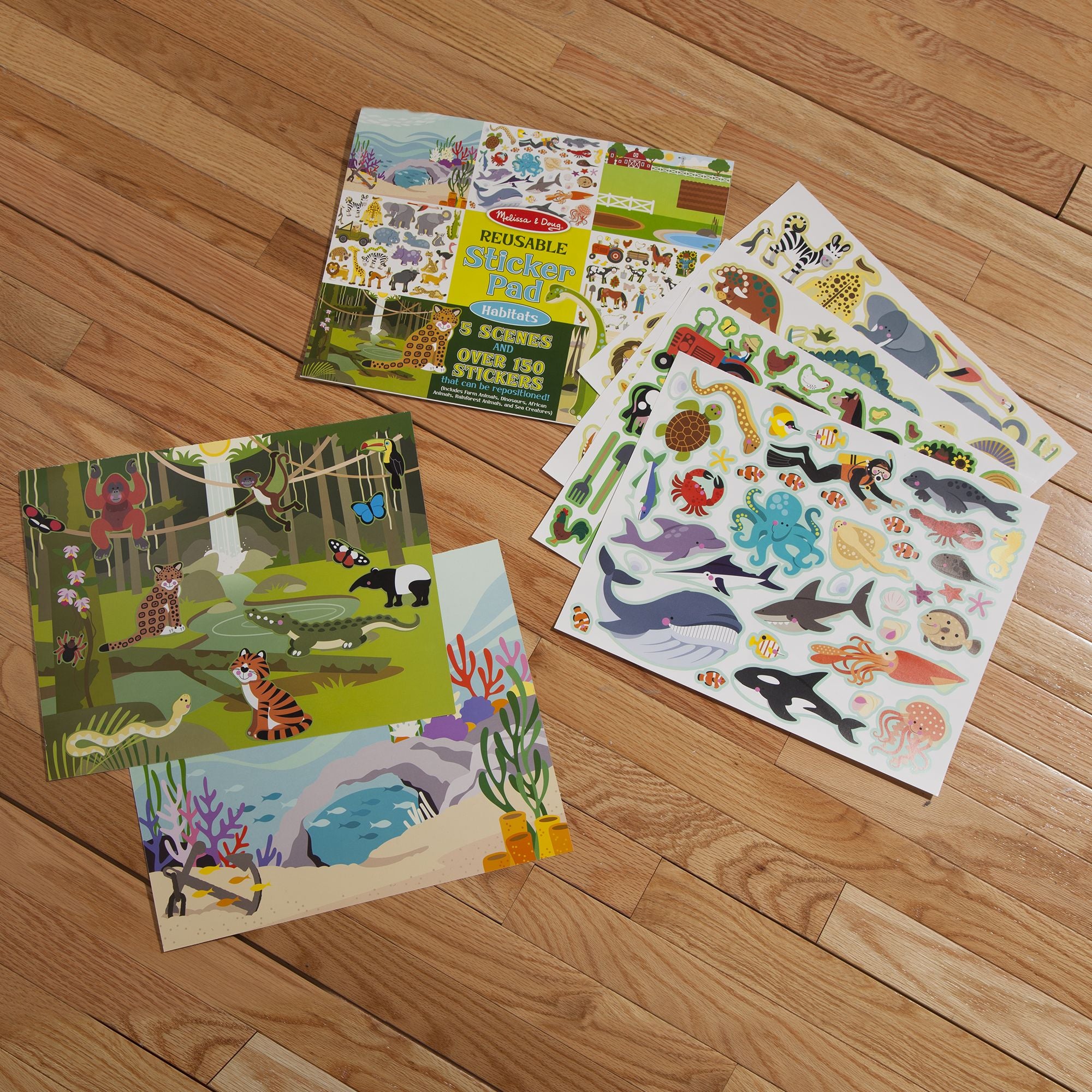 Buy Reusable Sticker Pad - Habitats | Yallatoys.com
