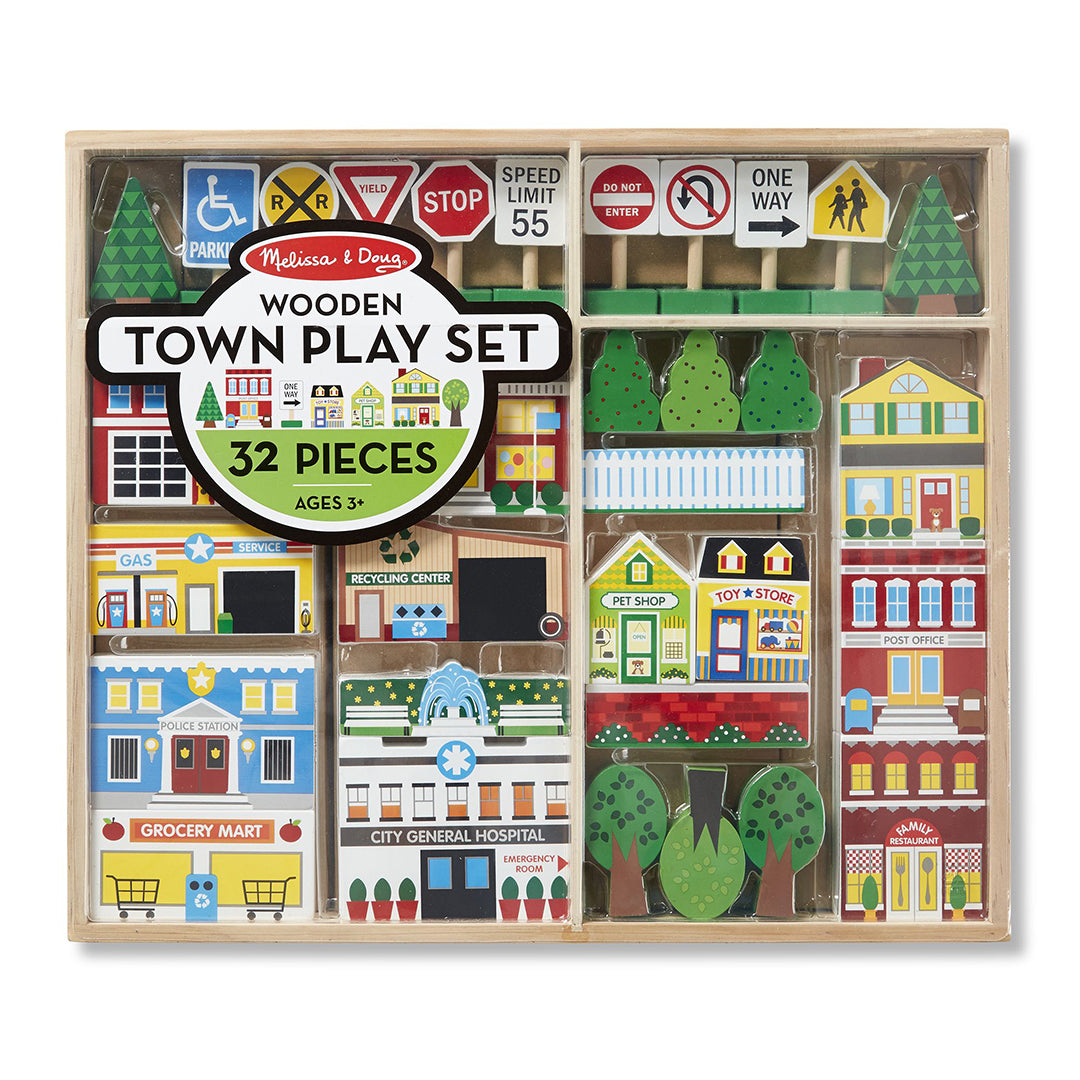 Buy Melissa & Doug Wooden Town Play Set | Yallatoys.com