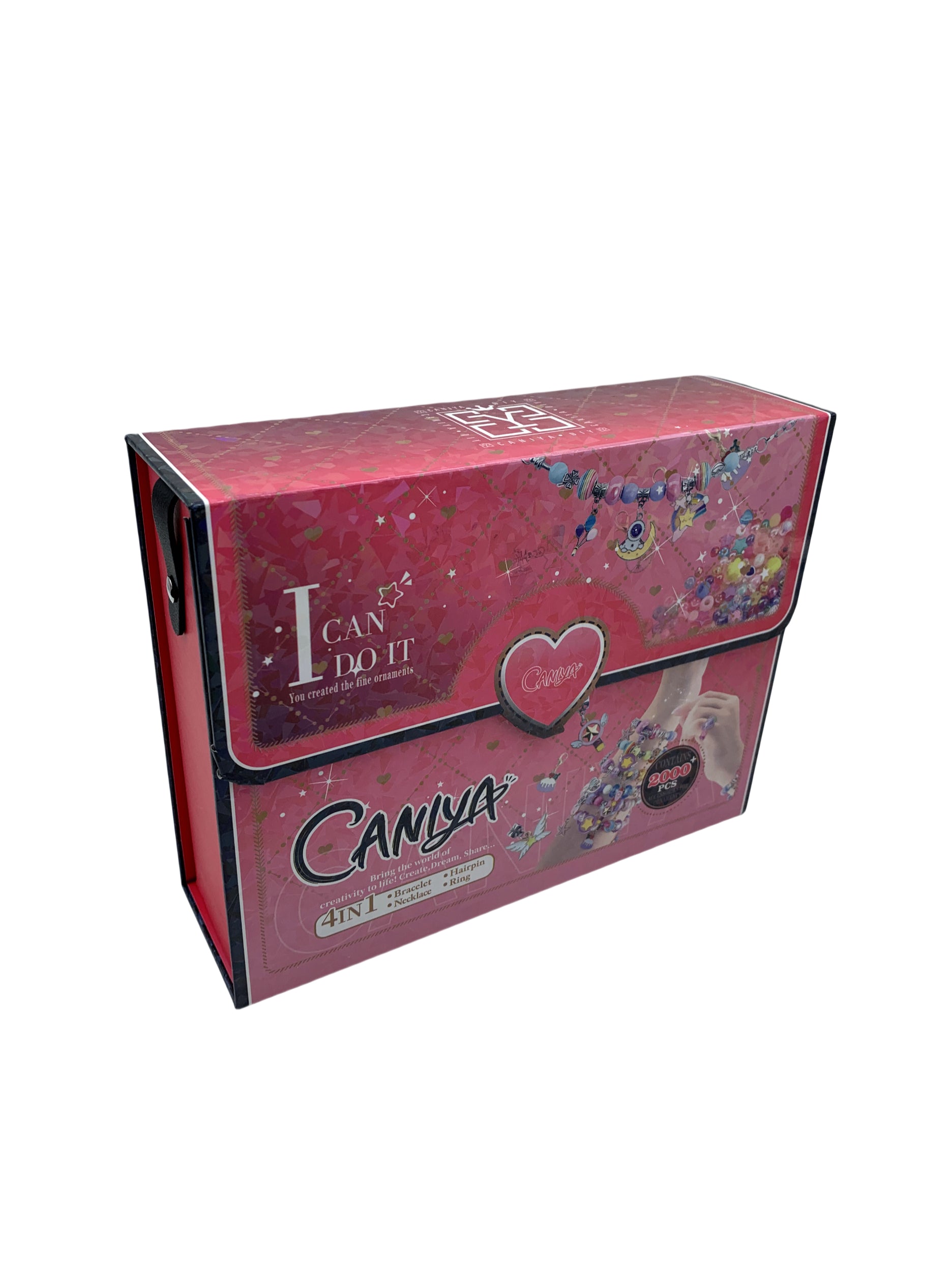 Caniya 4 in 1 DIY Beads Jewelry Making Kit with Book Shaped Box Caniya Yallatoys