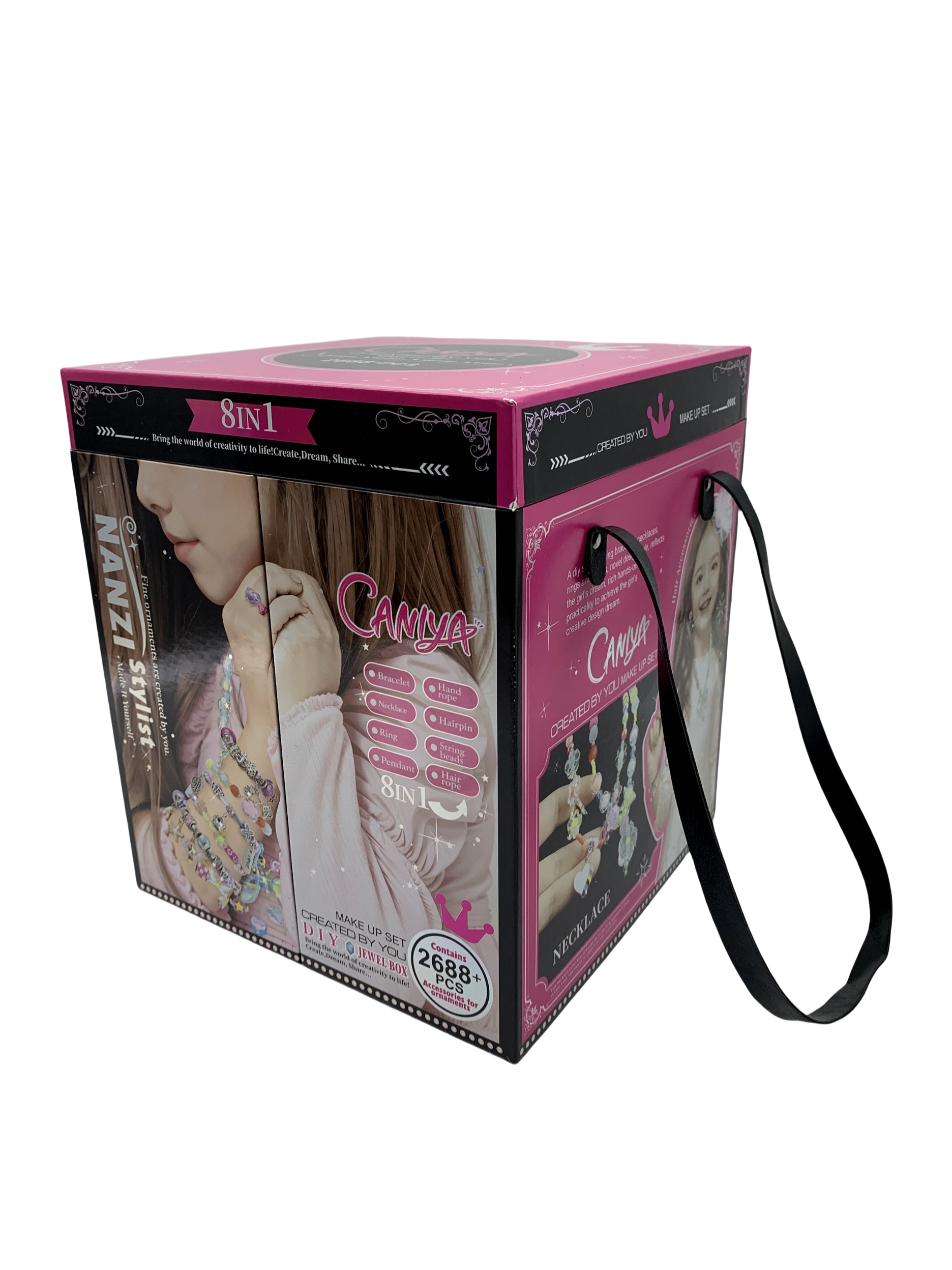 Caniya 8 in 1 DIY Beads Jewelry Making Kit with Jewelry Box Caniya Yallatoys