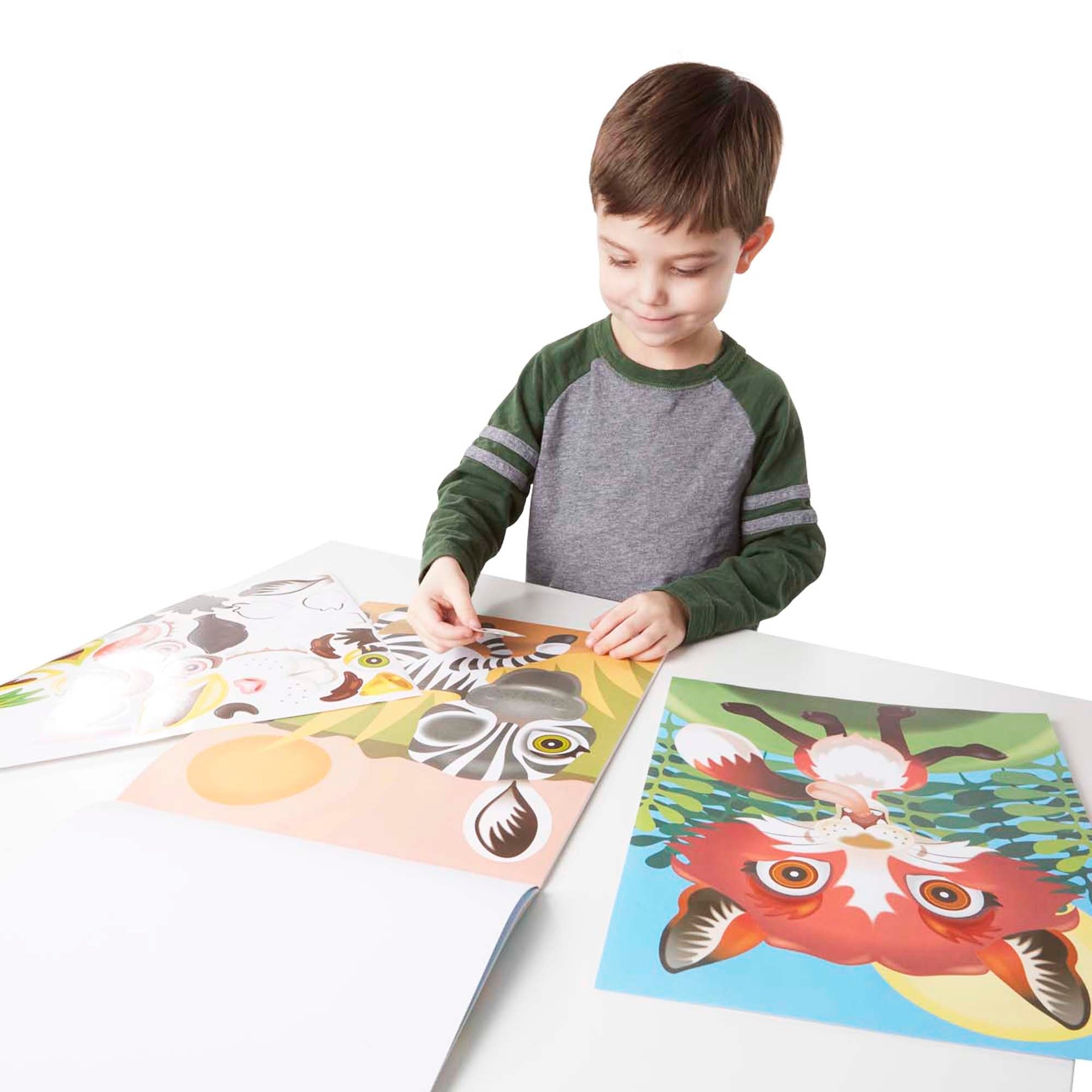 Buy Make-A-Face Sticker Pad - Crazy Animals | Yallatoys.com