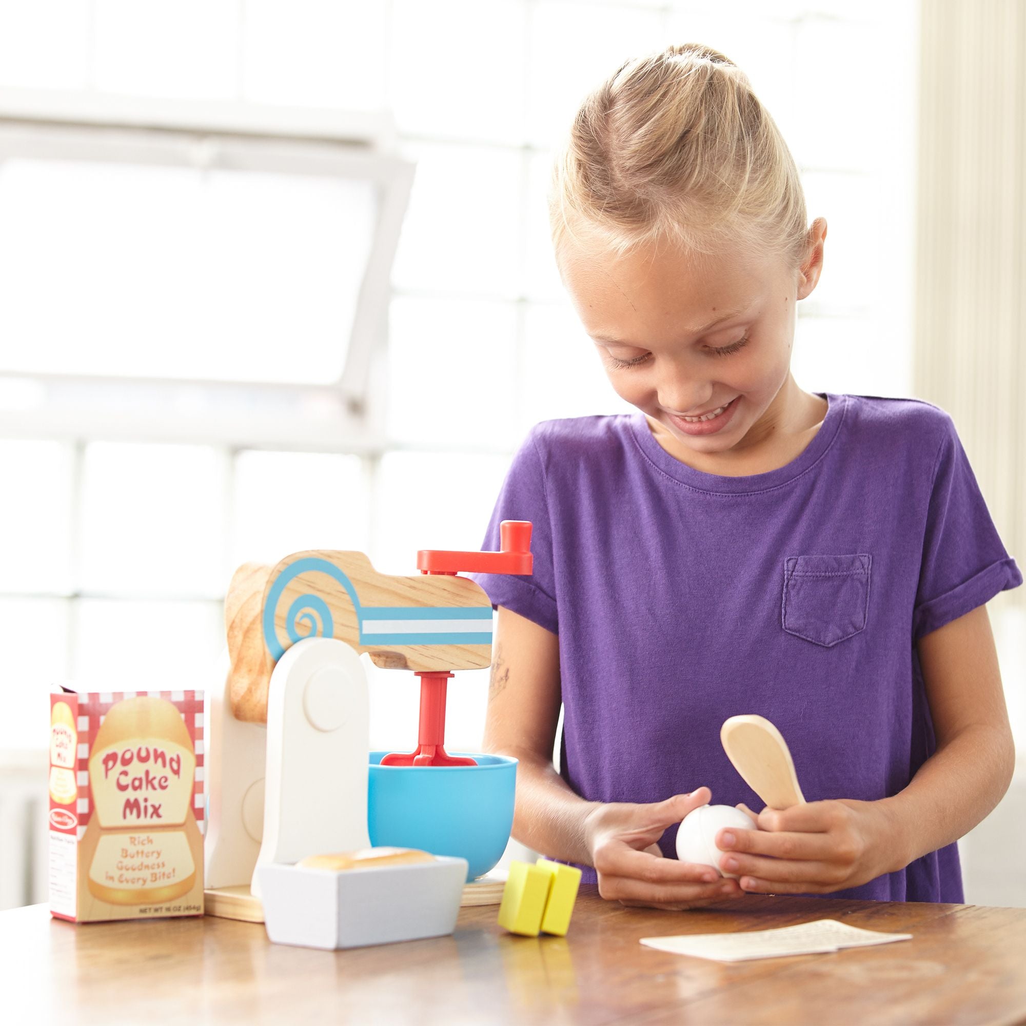 Buy Wooden Make-A-Cake Mixer Set | Yallatoys.com
