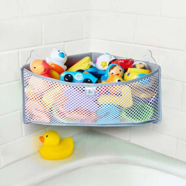 Munchkin High N Dry Corner Bath Org Grey Munchkin Yallatoys