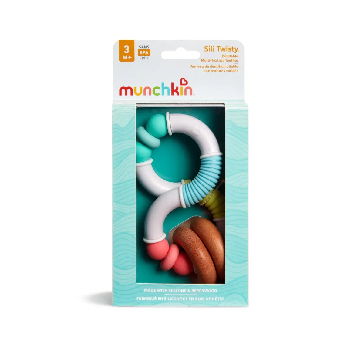Munchkin Silicone Twisty Figure 8 Teether Munchkin Yallatoys