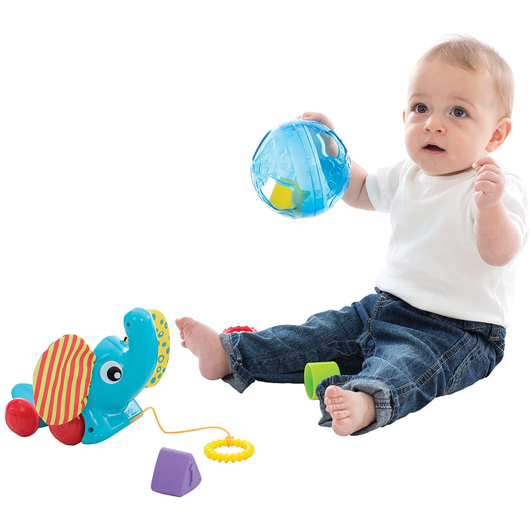 Buy Playgro Pull Along Elephant 3 in 1 Toy | Yallatoys.com