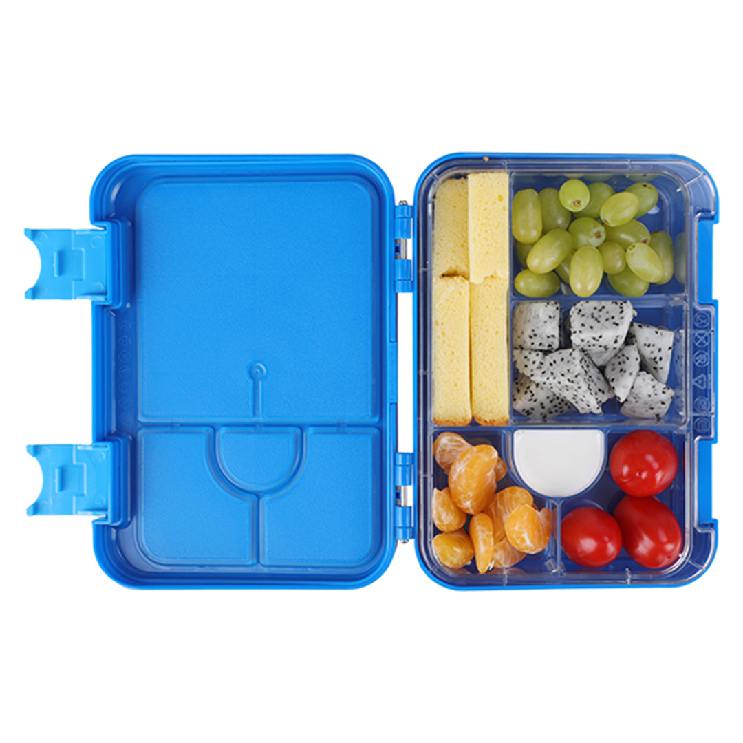 Buy Bonjour Snax Box Bento Mini Lunch Box 6/4 Compartments Blue Spaceman | Yallatoys.com