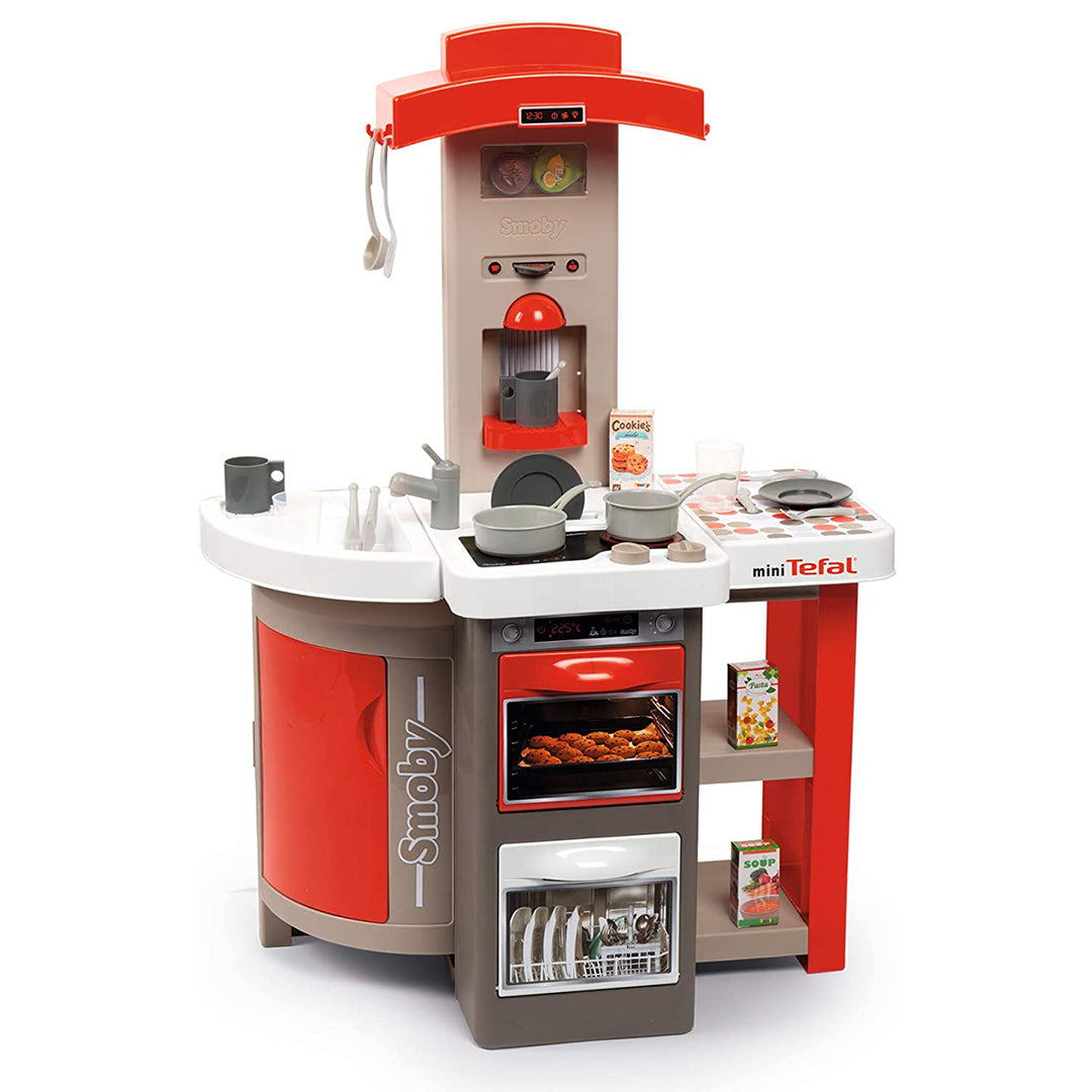 Buy Smoby Tefal Opencook Electric Play Kitchen Foldable and Space Saving with Sound | Yallatoys.com