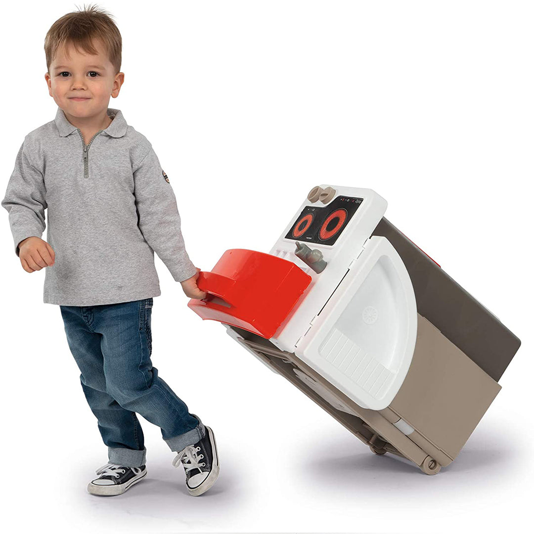 Buy Smoby Tefal Opencook Electric Play Kitchen Foldable and Space Saving with Sound | Yallatoys.com