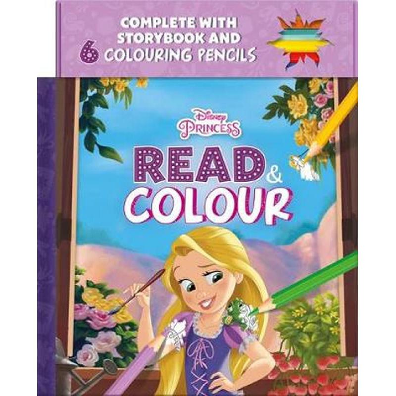 Buy Igloo Books Disney Princess Rapunzel Read & Colour Complete with Storybook and 6 Colouring Pencils | Yallatoys.com