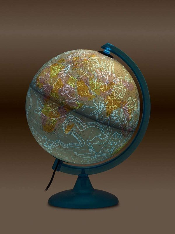 Buy Tecnodidattica Night & Day Illuminated and Revolving Globe 10inch | Yallatoys.com