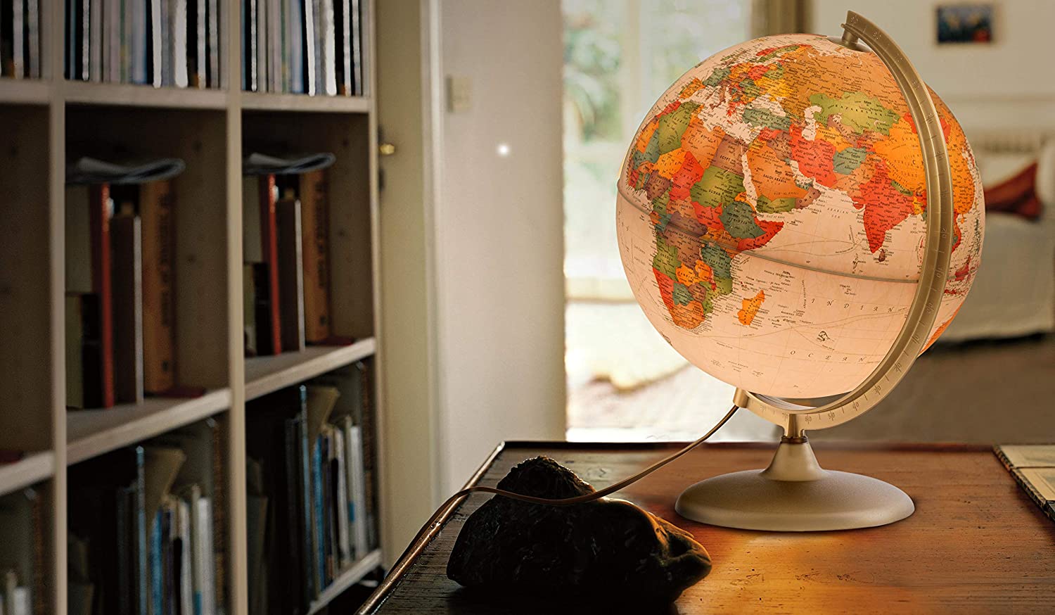 Buy Tecnodidattica Discovery Illuminated and revolving Globe 12inch Diameter Antique Style | Yallatoys.com