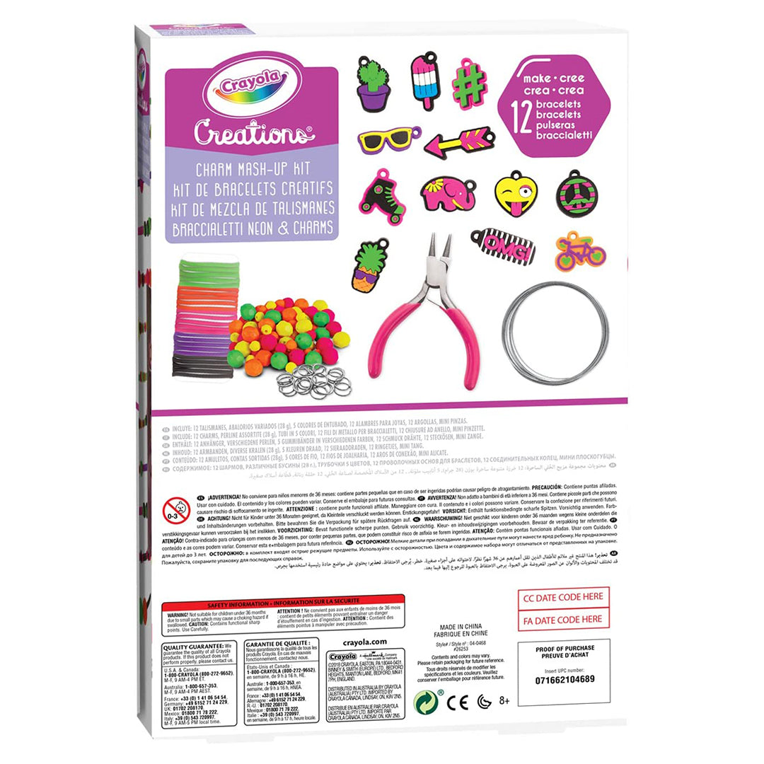 Buy Crayola Creations Neon Charm Mash-Up Kit | Yallatoys.com