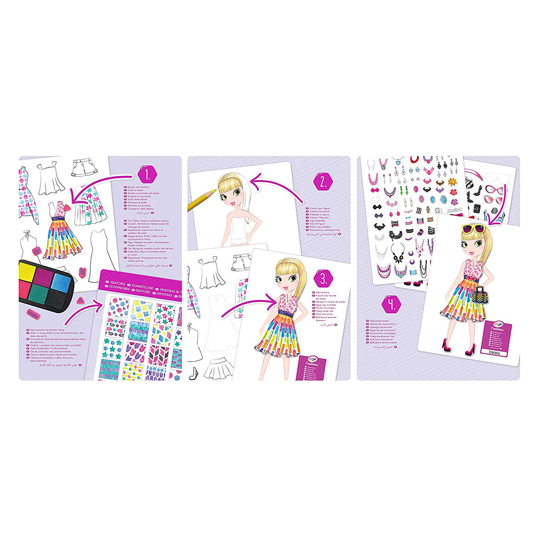 Buy Crayola Creations Fashion Design Set Multi-Colour | Yallatoys.com