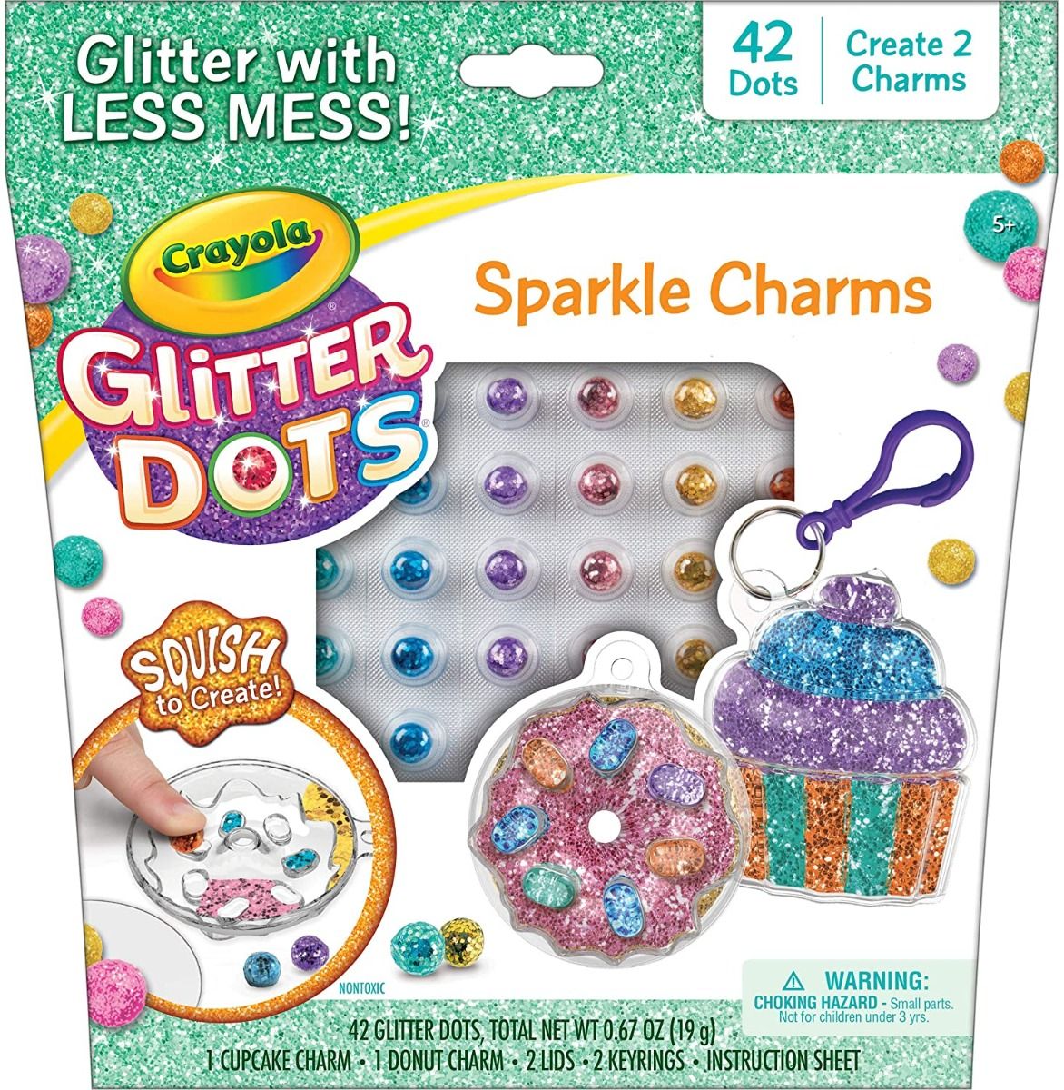 Buy Crayola Glitter Dots Kit Sparkle Charms Bakery | Yallatoys.com