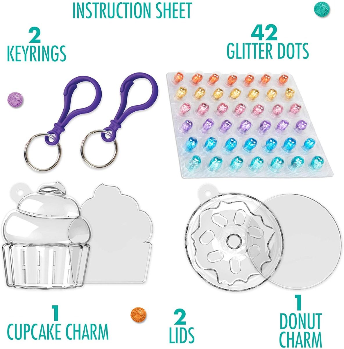 Buy Crayola Glitter Dots Kit Sparkle Charms Bakery | Yallatoys.com