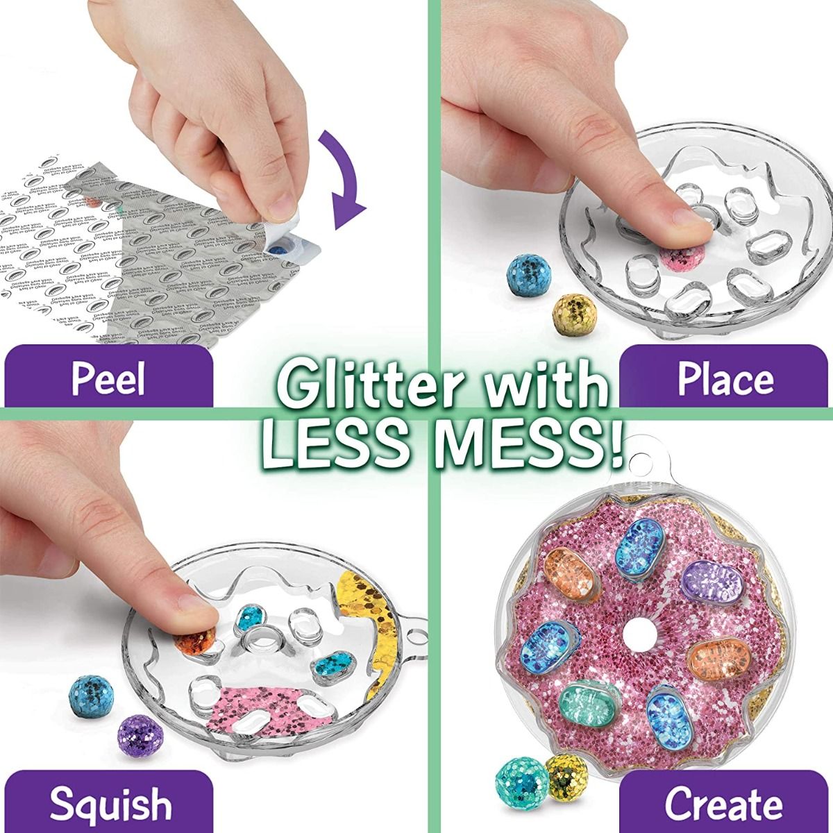 Buy Crayola Glitter Dots Kit Sparkle Charms Bakery | Yallatoys.com