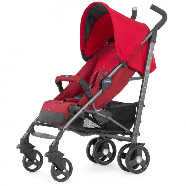 Chicco Lite Way Stroller with Bumper - Red Chicco