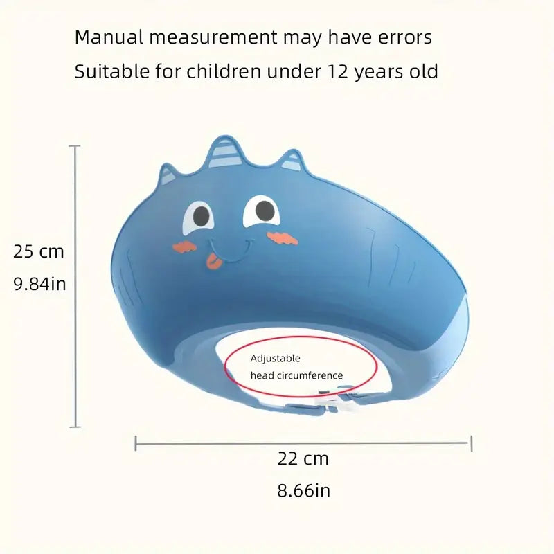Adjustable Kids Shower Cap Blue Yallamomz Yallatoys