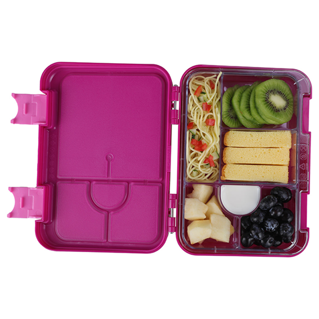 Buy Bonjour Snax Box Bento Mini Lunch Box 6/4 Compartments Pink Unicorn | Yallatoys.com