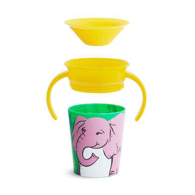 Munchkin Miracle Wildlove Trainer Cup 1Pk 6Oz Elephant Munchkin Yallatoys