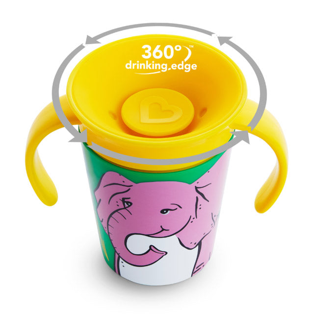 Munchkin Miracle Wildlove Trainer Cup 1Pk 6Oz Elephant Munchkin Yallatoys