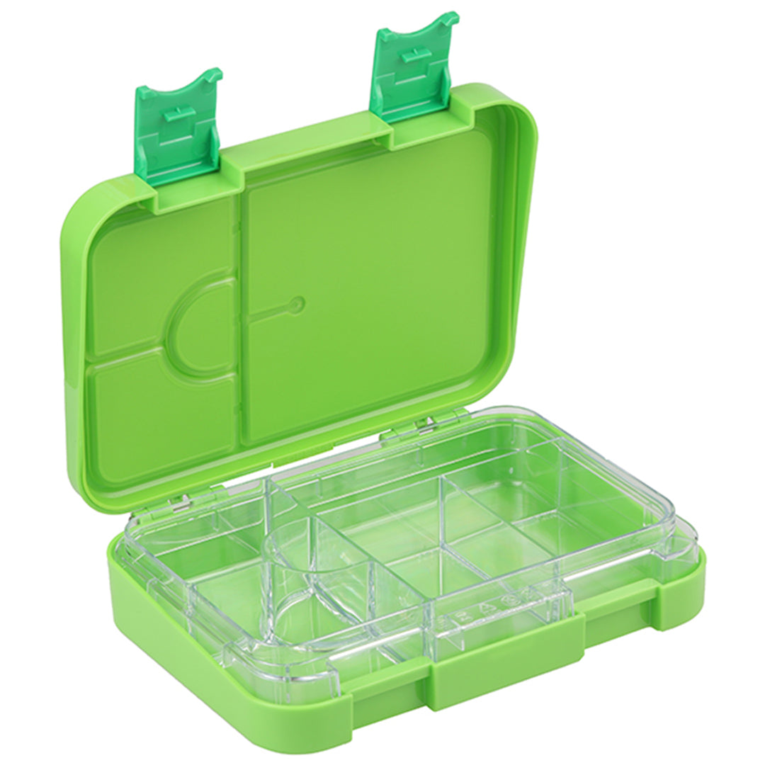 Buy Bonjour Snax Box Bento Mini Lunch Box 6/4 Compartments Green Dolphin | Yallatoys.com
