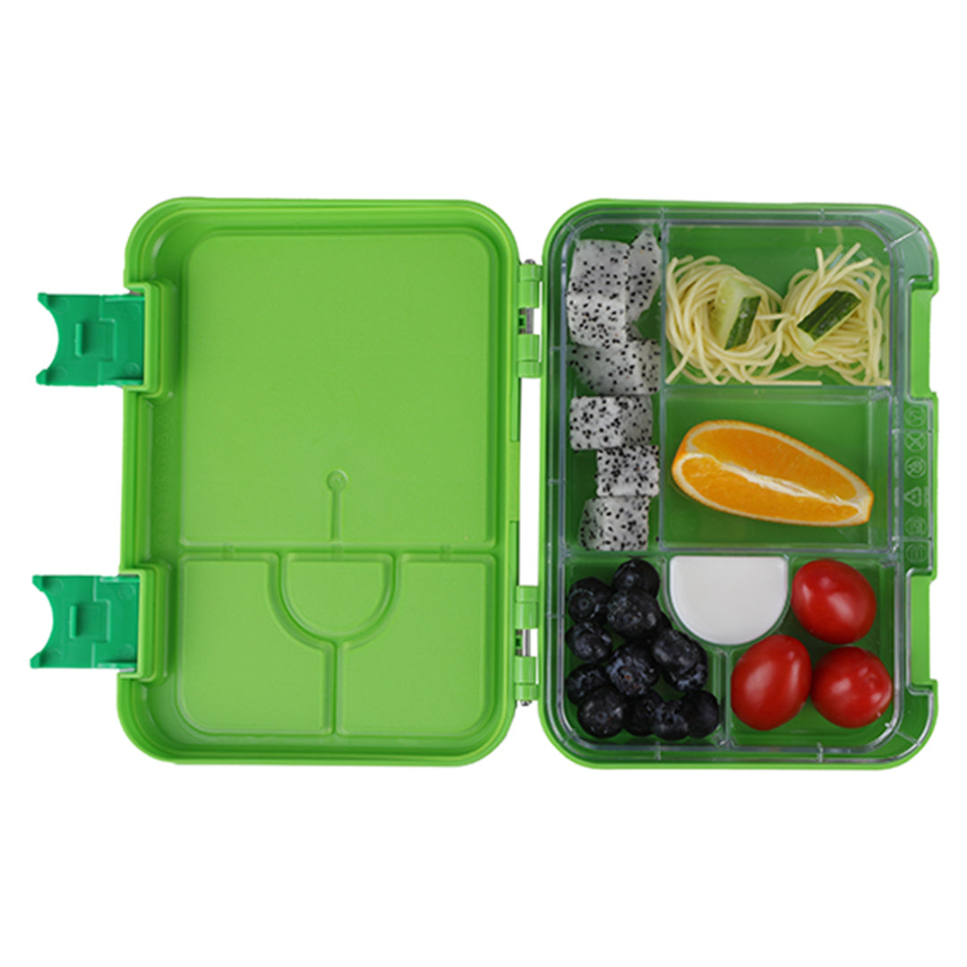 Buy Bonjour Snax Box Bento Mini Lunch Box 6/4 Compartments Green Dolphin | Yallatoys.com
