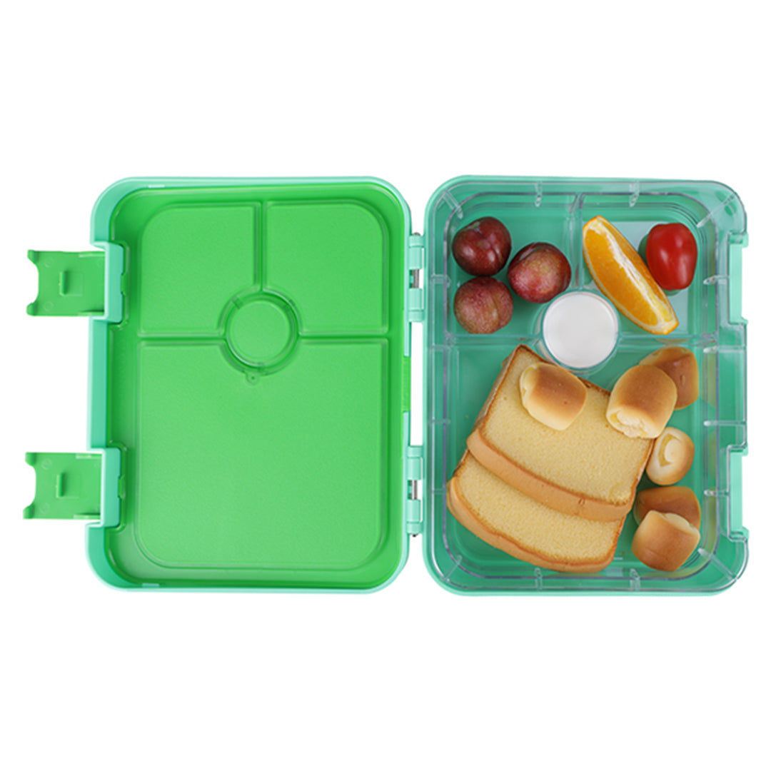 Buy Bonjour Tiff Box Bento Lunch Box 6/4 Compartments Green Penguin | Yallatoys.com